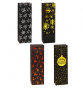 Geschenktasche 89287-SG PREMIUM Weihnachten 2, Weihnachten, Kunststoffkordel, Weihnachten, 12cm x 38cm