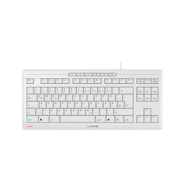 CHERRY STREAM TKL Tastatur kabelgebunden weiß