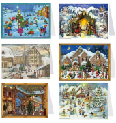 Adventskalender 99999AK Karten 6 Motive sortiert Adventskalender 99999AK Karten 6 Motive sortiert