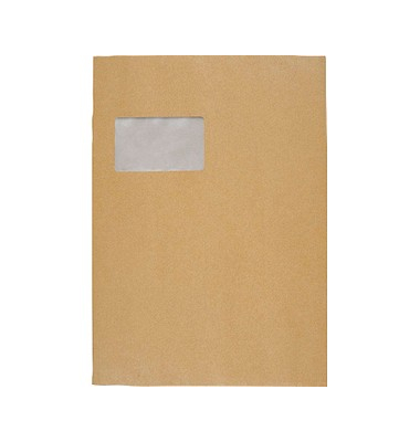 Versandtaschen Posthorn 00014008 mit Papprückwand, C4, mit Fenster, haftklebend, 120g, braun