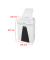 Aktenvernichter SECURIO AF350, 2115111, Partikelschnitt 0,78x11mm (P-6), bis 6 Blatt