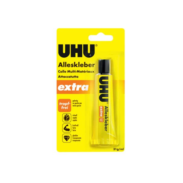 10 Stück UHU Alleskleber 46020 extra, 31g, permanent 4026700460209 UHU 31 Gramm