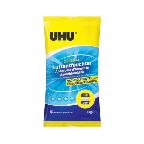 12 Stück UHU Luftentfeuchter Nachfüllbeutel 4026700470857 UHU 1000 Gramm