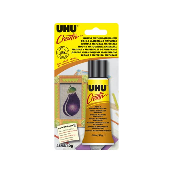 6 Stück UHU Spezialkleber 47275 Creativ HOLZ & NATURMATERIALIEN, 38ml, permanent 4026700472752 UHU 38 Milliliter