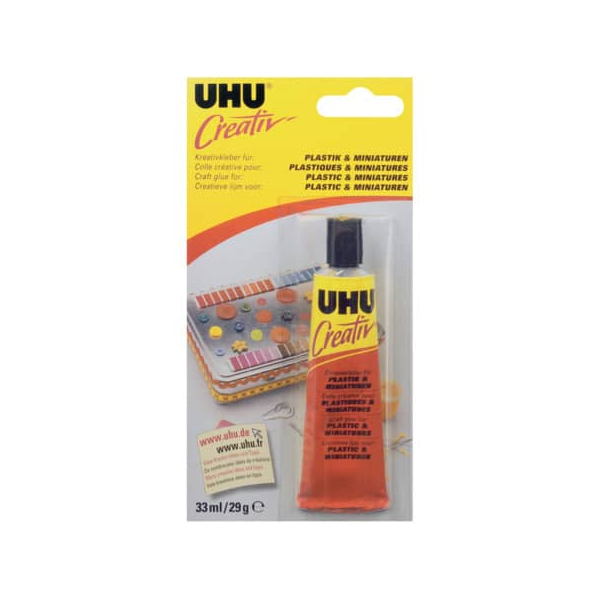 6 Stück UHU Spezialkleber 47330 Creativ PLASTIK & MINIATUREN, 33ml, permanent 4026700473308 UHU 33 Milliliter