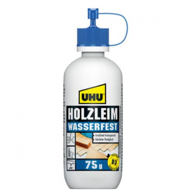 Holzleim 48510 WASSERFEST D3, 75g, wasserfest