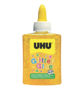 Glitterglue 90g gelb