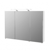 MÖBELPARTNER Spiegelschrank Dorina weiß glanz 100,0 x 16,0 x 71,0 cm
