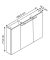 MÖBELPARTNER Spiegelschrank Dorina weiß glanz 100,0 x 16,0 x 71,0 cm