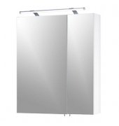 MÖBELPARTNER Spiegelschrank Dorina weiß glanz 60,0 x 15,8 x 70,7 cm