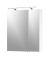 MÖBELPARTNER Spiegelschrank Dorina weiß glanz 60,0 x 15,8 x 70,7 cm