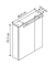 MÖBELPARTNER Spiegelschrank Dorina weiß glanz 60,0 x 15,8 x 70,7 cm