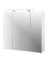 MÖBELPARTNER Spiegelschrank Dorina weiß glanz 80,0 x 20,0 x 75,0 cm
