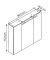 MÖBELPARTNER Spiegelschrank Dorina weiß glanz 80,0 x 20,0 x 75,0 cm