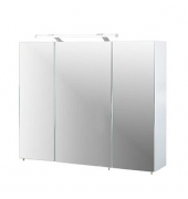 MÖBELPARTNER Spiegelschrank Dorina weiß glanz 90,0 x 16,0 x 75,0 cm