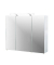 MÖBELPARTNER Spiegelschrank Dorina weiß glanz 90,0 x 16,0 x 75,0 cm