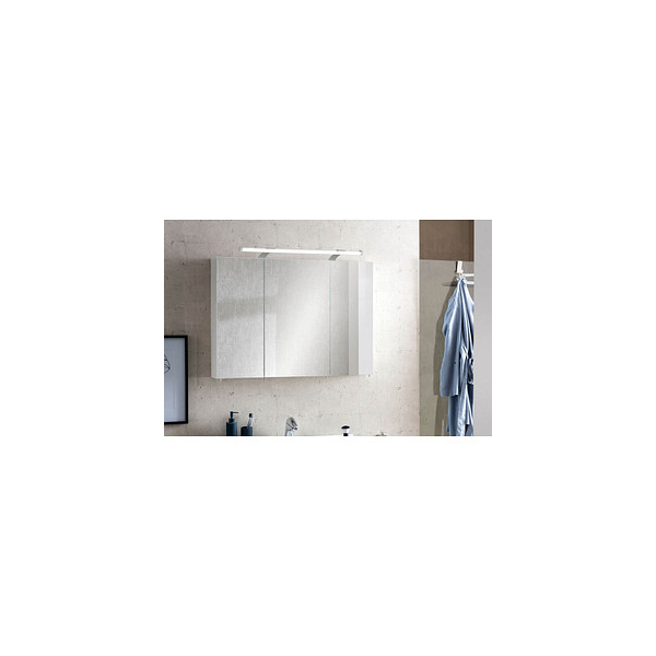 MÖBELPARTNER Spiegelschrank Dorina weiß glanz 90,0 x 16,0 x 75,0 cm -  Bürobedarf Thüringen