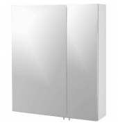 MÖBELPARTNER Spiegelschrank Basic weiß glanz 60,0 x 16,0 x 70,7 cm