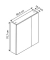 MÖBELPARTNER Spiegelschrank Basic weiß glanz 60,0 x 16,0 x 70,7 cm