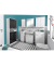 MÖBELPARTNER Spiegelschrank Basic weiß glanz 60,0 x 16,0 x 70,7 cm