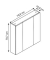 MÖBELPARTNER Spiegelschrank Basic weiß glanz 70,0 x 16,0 x 70,7 cm