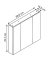 MÖBELPARTNER Spiegelschrank Basic weiß glanz 80,0 x 16,0 x 70,7 cm