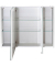 MÖBELPARTNER Spiegelschrank Basic weiß glanz 100,0 x 16,0 x 70,7 cm