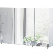 MÖBELPARTNER Spiegelschrank Basic weiß glanz 120,0 x 16,0 x 70,7 cm