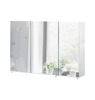 MÖBELPARTNER Spiegelschrank Basic weiß glanz 120,0 x 16,0 x 70,7 cm