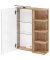 MÖBELPARTNER Spiegelschrank Matteo eiche landhaus 50,0 x 16,0 x 76,0 cm