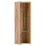 MÖBELPARTNER Badregal Duo eiche landhaus 21,6 x 16,0 x 70,7 cm