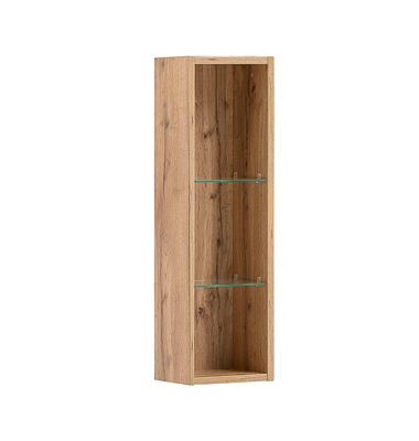 MÖBELPARTNER Badregal Duo eiche landhaus 21,6 x 16,0 x 70,7 cm