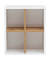 MÖBELPARTNER Hängeregal Padua weiß glanz, eiche landhaus 40,5 x 20,5 x 48,3 cm