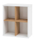 MÖBELPARTNER Hängeregal Padua weiß glanz, eiche landhaus 40,5 x 20,5 x 48,3 cm