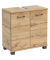 MÖBELPARTNER Waschbeckenunterschrank Nora eiche landhaus 59,8 x 32,6 x 63,4 cm