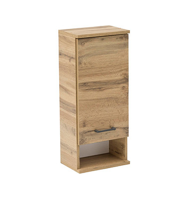 MÖBELPARTNER Hängeschrank Nora eiche landhaus 30,3 x 20,5 x 70,8 cm