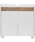 MÖBELPARTNER Waschbeckenunterschrank Cosmo weiß 56,9 x 33,0 x 54,6 cm