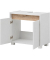 MÖBELPARTNER Waschbeckenunterschrank Cosmo weiß 56,9 x 33,0 x 54,6 cm
