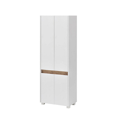 MÖBELPARTNER Badschrank Cosmo weiß 56,9 x 33,0 x 164,5 cm