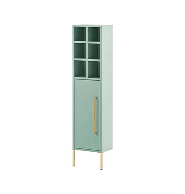 MÖBELPARTNER Badschrank Sarah mint 30,4 x 21,8 x 130,6 cm