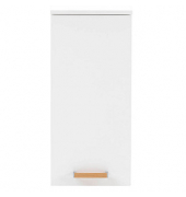 MÖBELPARTNER Badschrank Duo kreideweiß 32,7 x 16,3 x 72,3 cm