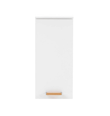 MÖBELPARTNER Badschrank Duo kreideweiß 32,7 x 16,3 x 72,3 cm