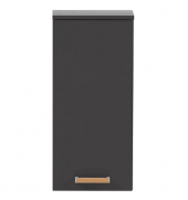 MÖBELPARTNER Badschrank Duo anthrazit 32,7 x 16,3 x 72,3 cm