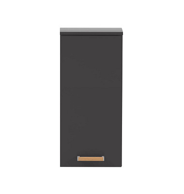 MÖBELPARTNER Badschrank Duo anthrazit 32,7 x 16,3 x 72,3 cm