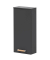 MÖBELPARTNER Badschrank Duo anthrazit 32,7 x 16,3 x 72,3 cm