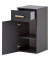 MÖBELPARTNER Waschtischunterschrank Duo anthrazit 32,7 x 35,3 x 67,0 cm