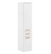 MÖBELPARTNER Badschrank Duo kreideweiß 32,7 x 35,3 x 160,1 cm