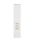 MÖBELPARTNER Badschrank Duo kreideweiß 32,7 x 35,3 x 160,1 cm