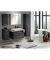 MÖBELPARTNER Waschbecken mit Unterschrank Duo anthrazit, eiche landhaus 165,2 x 50,0 x 61,5 cm