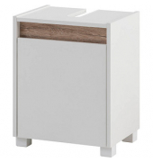 MÖBELPARTNER Waschbeckenunterschrank Cosmo weiß 41,8 x 33,0 x 54,6 cm